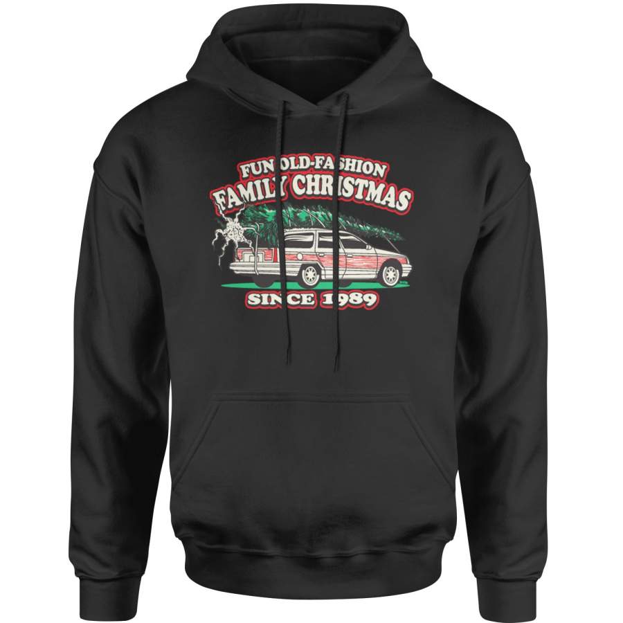 Fun Old Fashion Family Christmas Adult Hoodie Sweatshirt