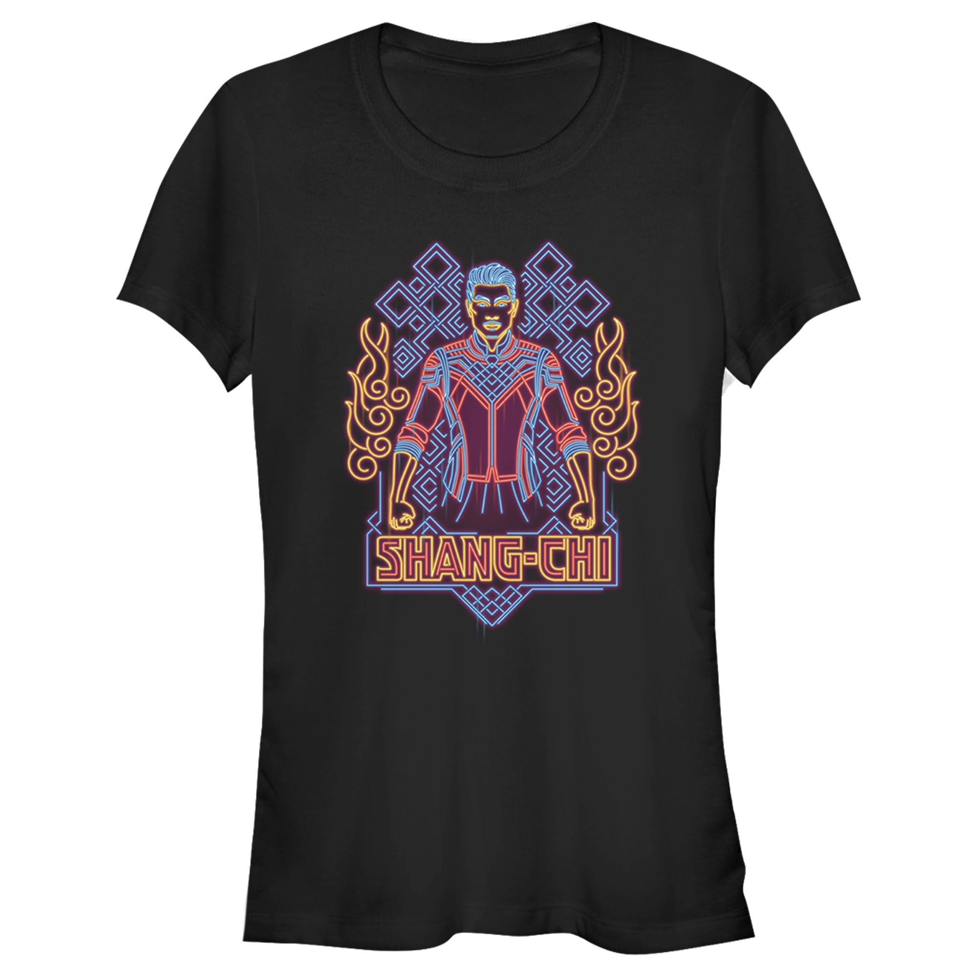 Shang-Chi Junior’S Shang-Chi And The Legend Of The Ten Rings Neon Design  T-Shirt