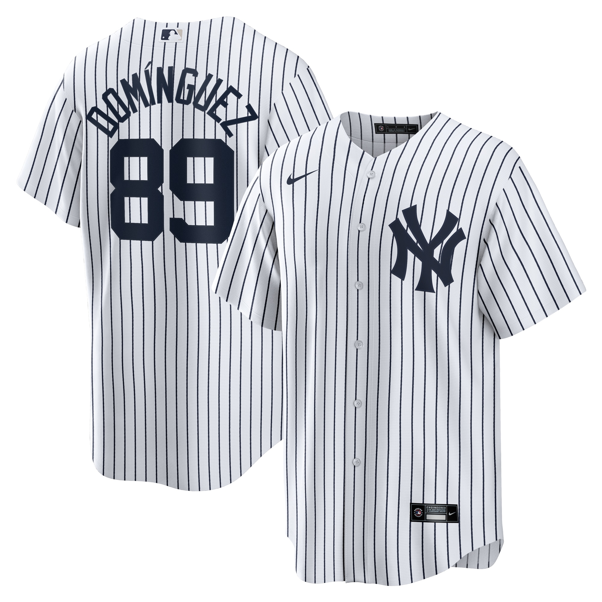 Jasson Dominguez New York Yankees Home Official Replica Player Jersey – White