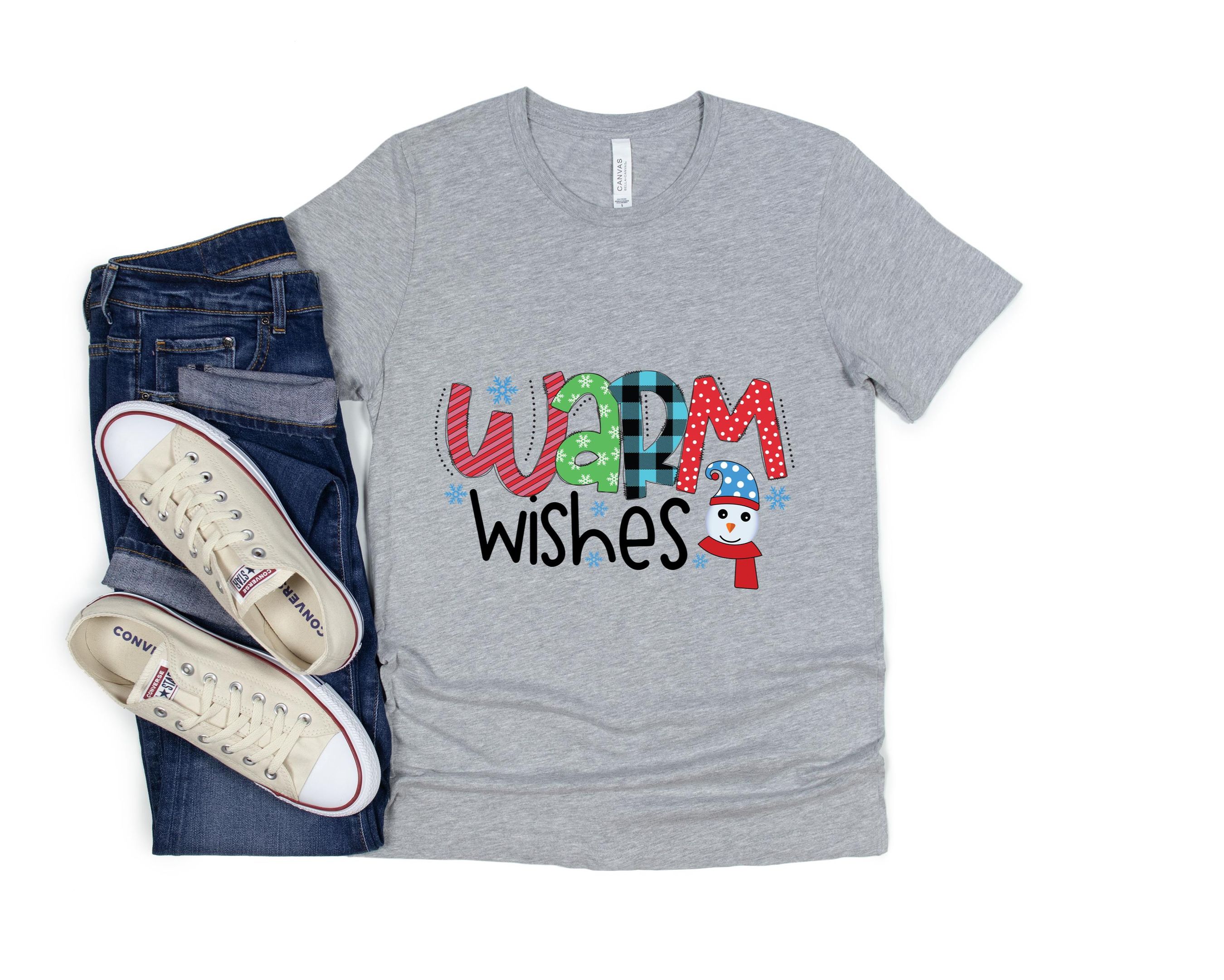 Warm Wishes Shirt, Winter Shirt, Frosty Shirt, Snowman Shirt, Christmas Snowman Shirt, Frosty The Snowman, Cozy Season Shirt
