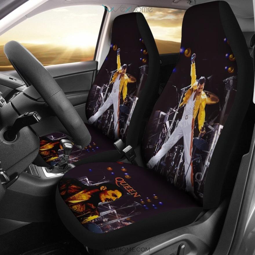 Freddie Mercury Car Seat Cover Rock Band Queen Fan Gift T1222