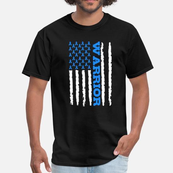 WARRIOR US Flag Hydrocephalus Awareness 2D T-shirt