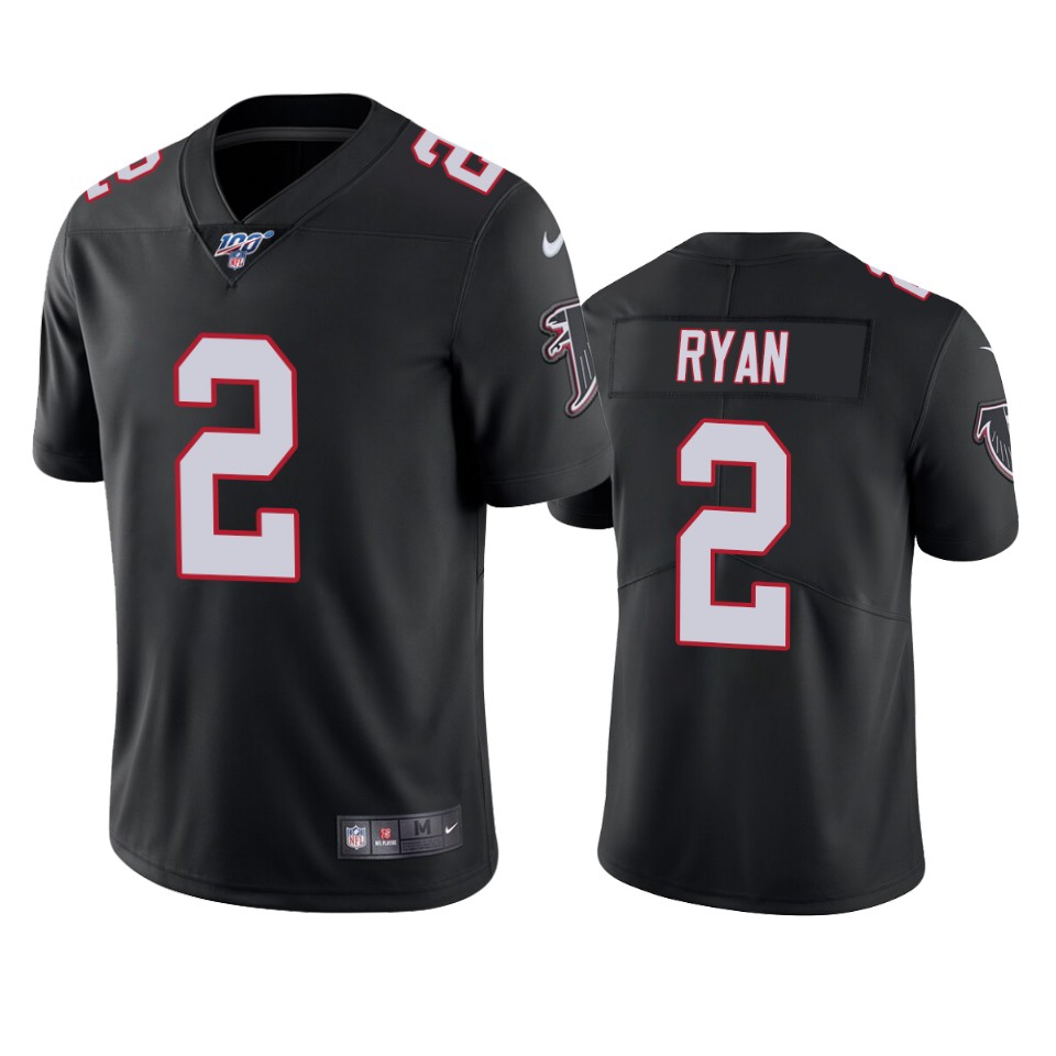 Atlanta Falcons Matt Ryan Black 100th Season Vapor Limited Jersey