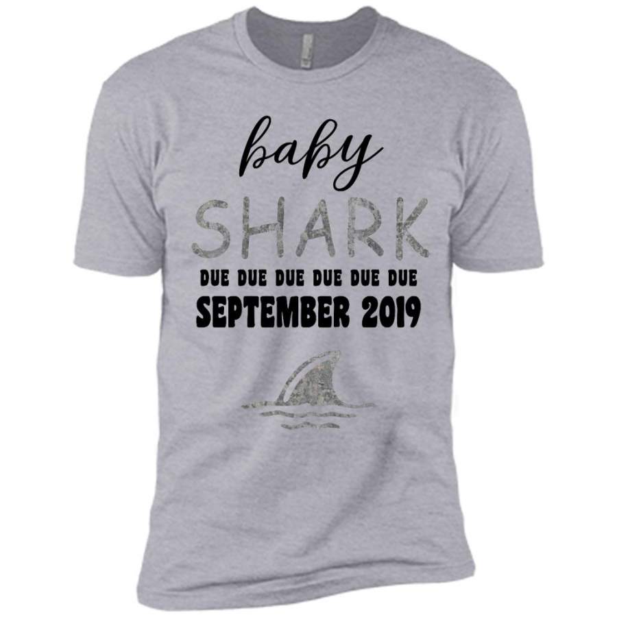 Baby Shark Due Due Due Due September2019, Birthday Gift – Canvas Unisex USA Shirt