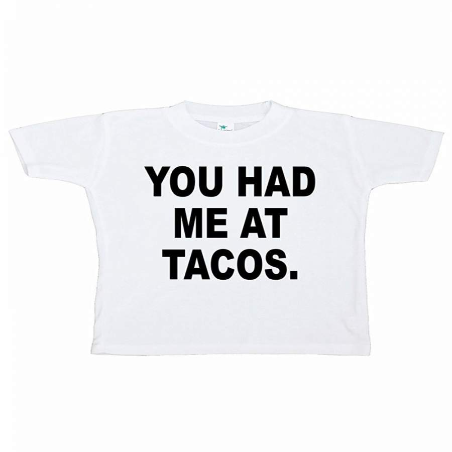 7 ate 9 Apparel Funny Kids You Had Me At Tacos T-shirt