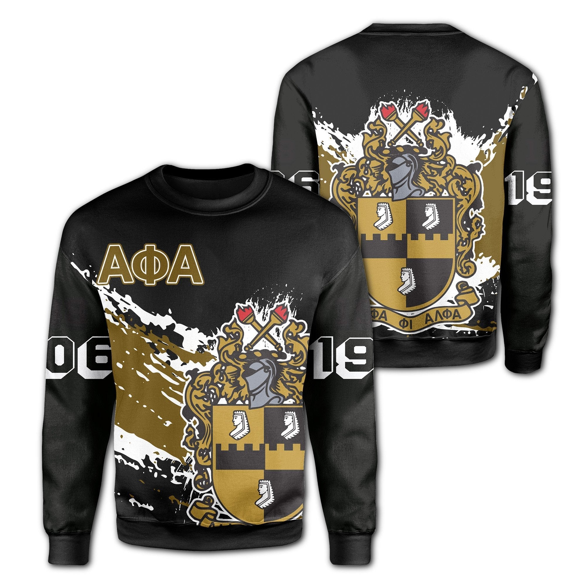 Fraternity Sweatshirt – Alpha Phi Alpha Sweatshirt – Tip Style –