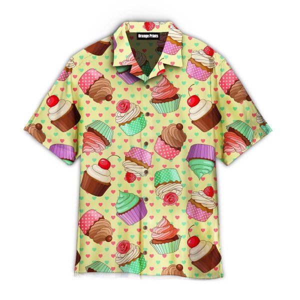 Yummy Colorful Cream Cupcake Hawaii Shirt For Men Women Ha105986