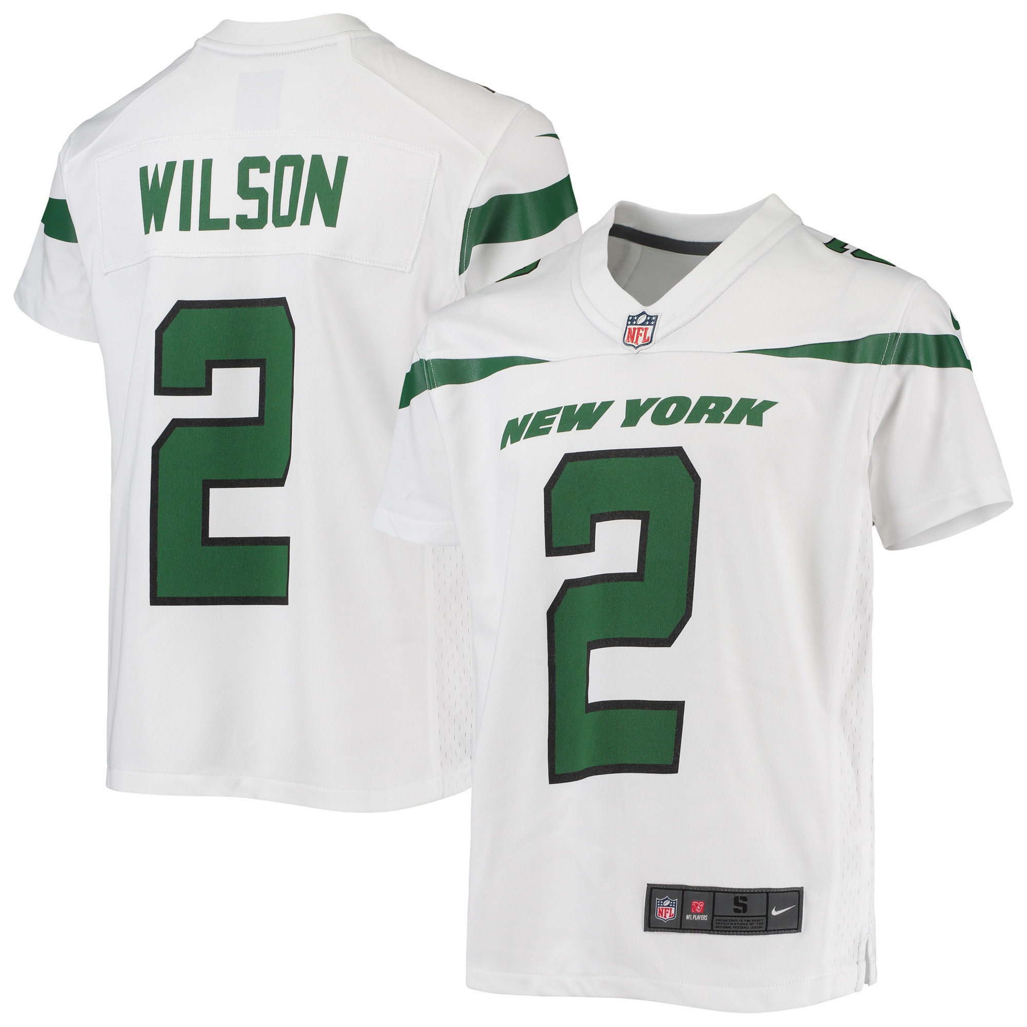 Zach Wilson New York Jets Game Jersey – White NFL