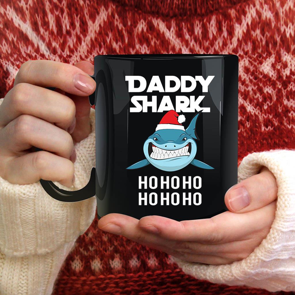 Chrismas Daddy Shark Ho Ho Ho Mug