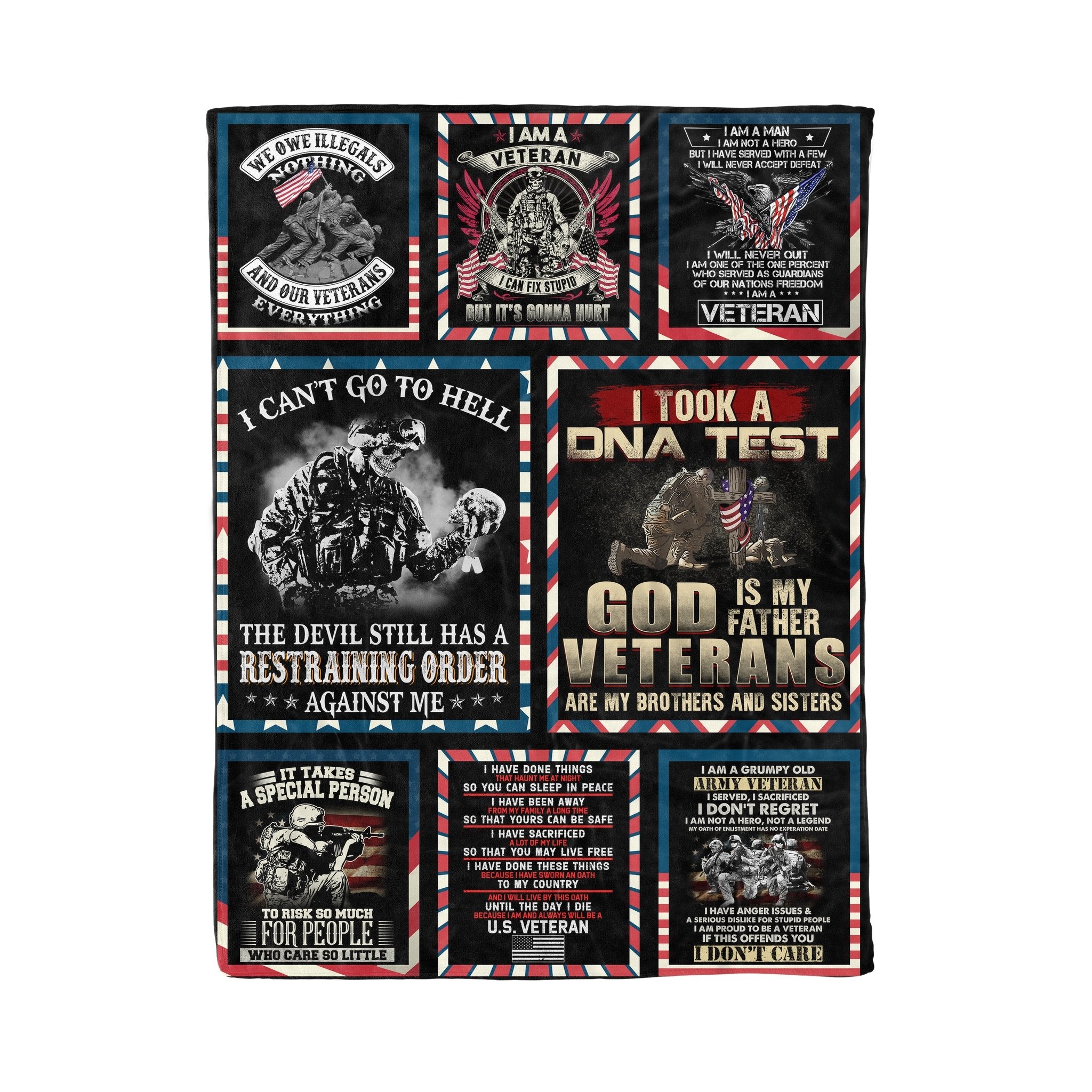 Veteran Gift, Warrior Gift, Soldier Gift, Veteran Day Gift, Army Gift, Fleece Blanket