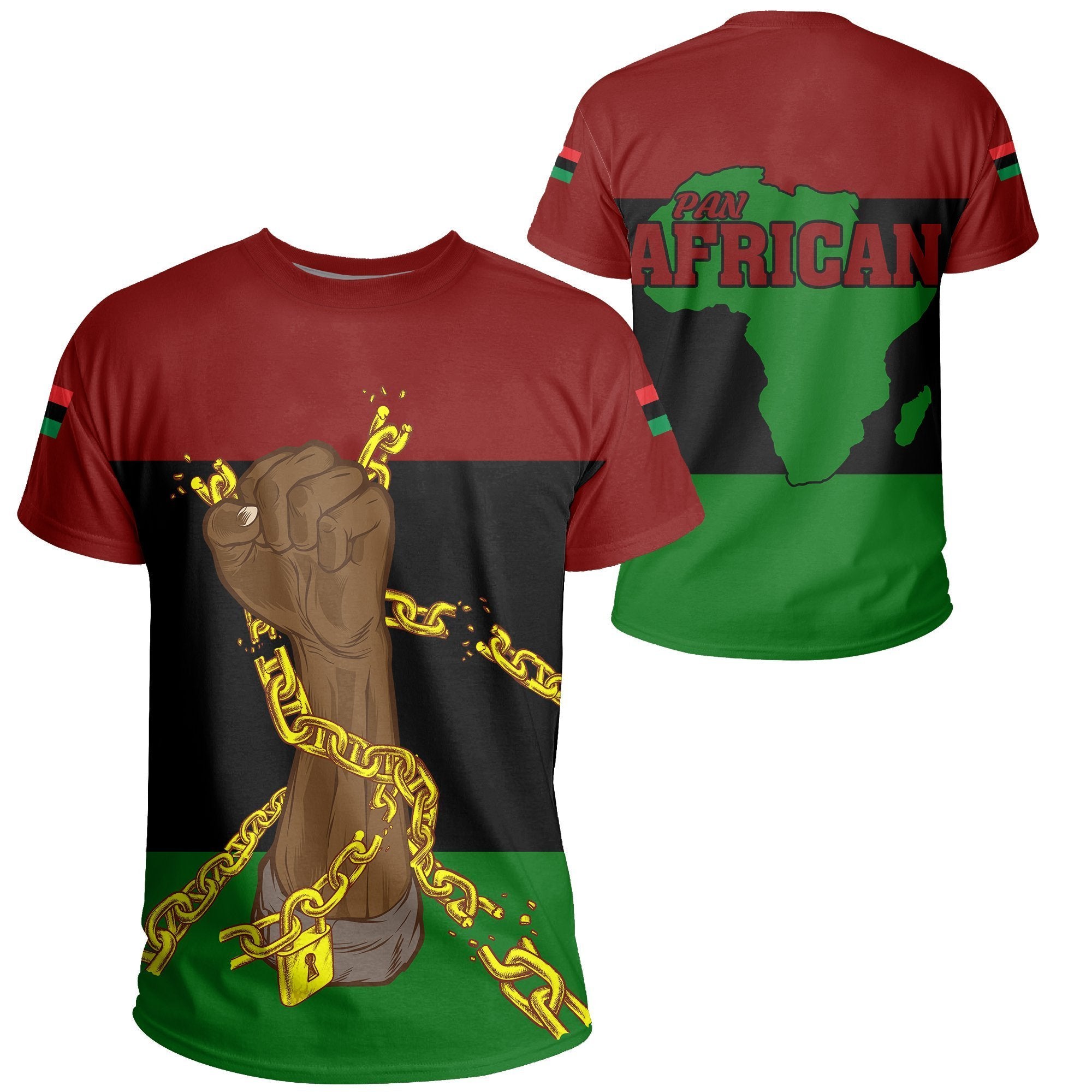 Blm Greek Life T-Shirt – Pan African Flag And Black Power Tee