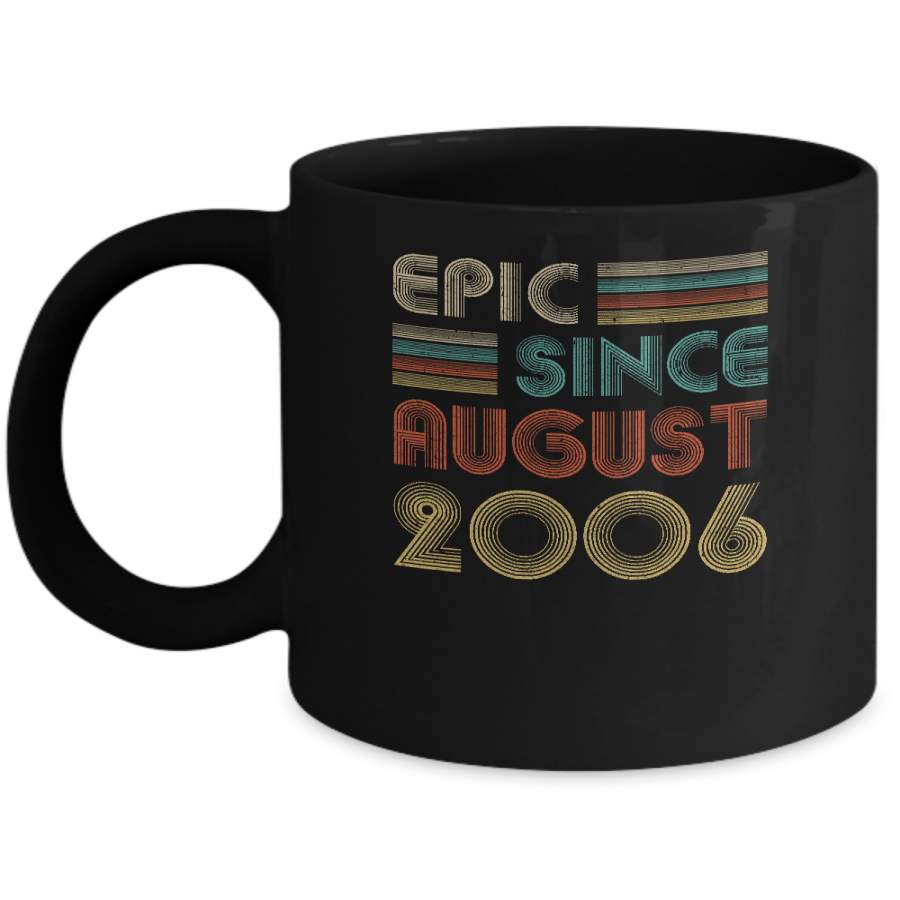 Epic Since August 2006 Vintage 14th Birthday Gifts Mug