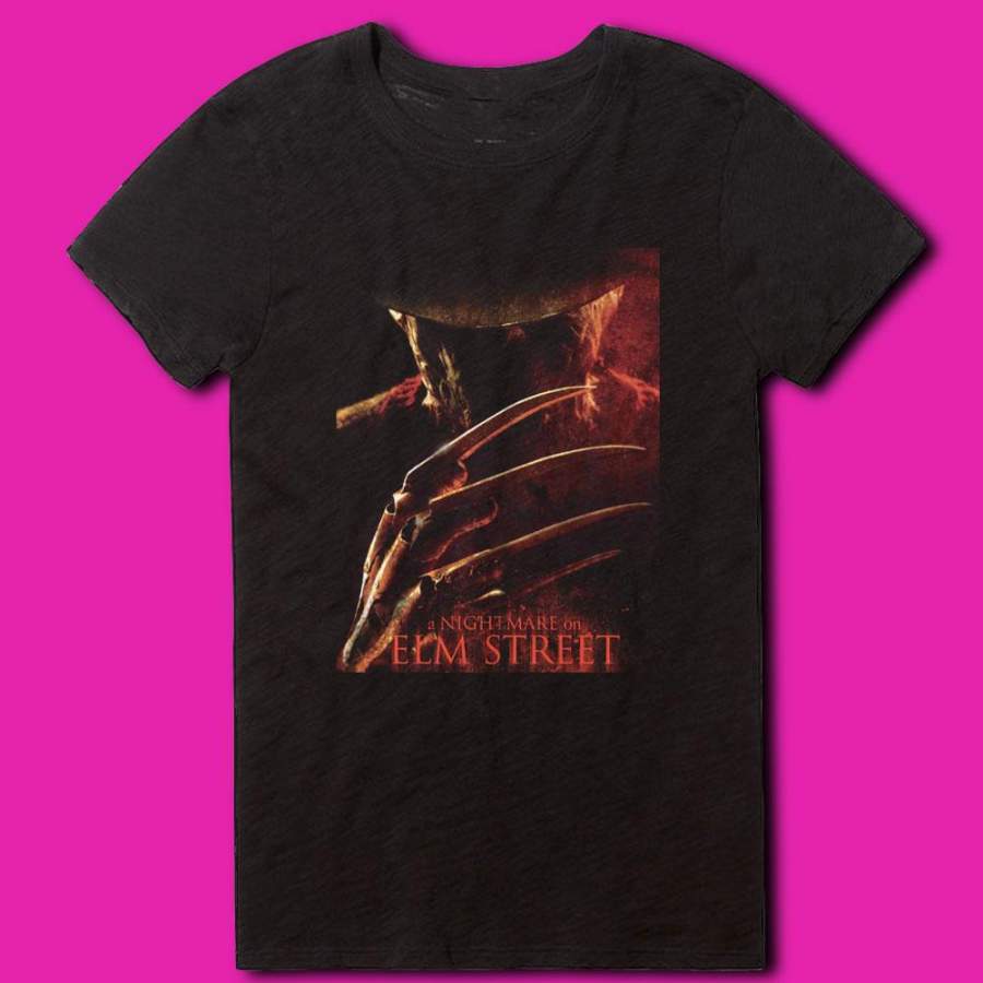 A Nightmare On Elm Street Poster Movie Freddy Krueger Women’S T Shirt