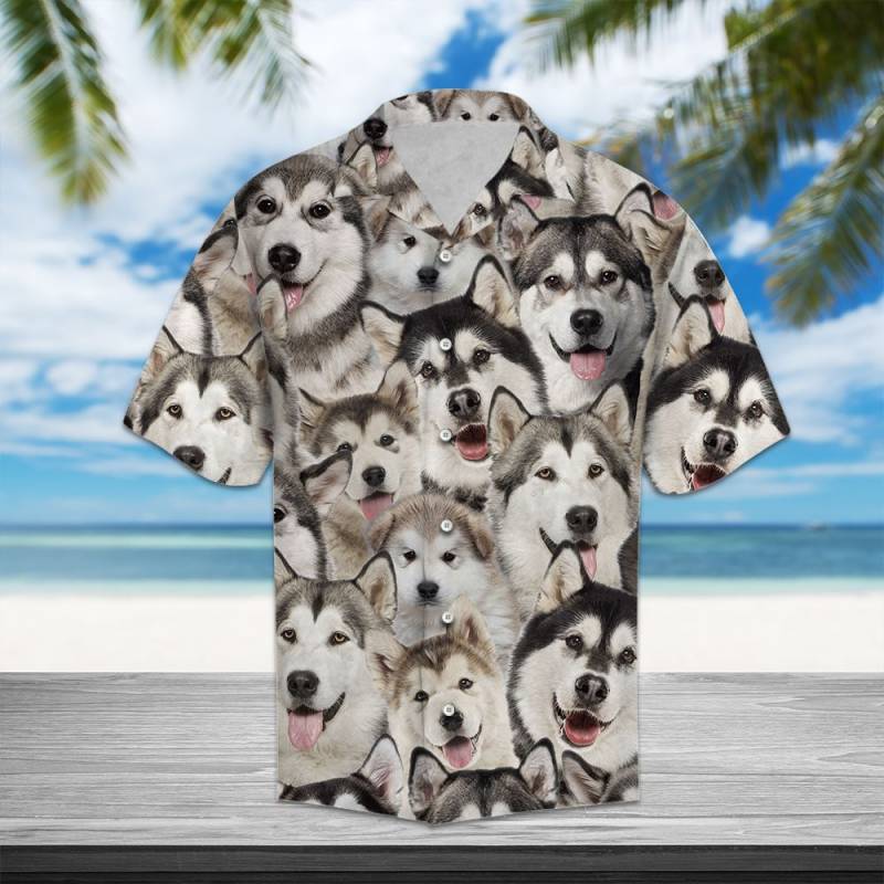 Alaskan Malamute Awesome Hawaiian Shirt Ha50541