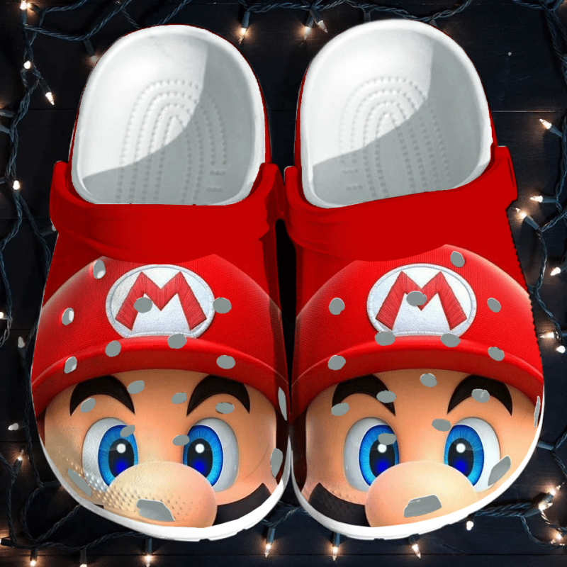 Super Mario Bros Crocs Crocband Clogs, Comfy Footwear, Shoes 3