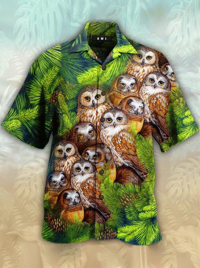 Owl Hawaii Shirt For Men Women Ha86376