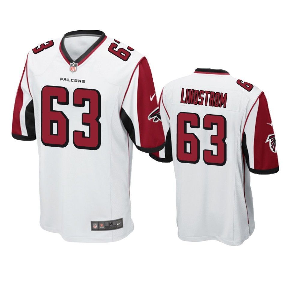 Atlanta Falcons Chris Lindstrom 2019 NFL Draft White Game Jersey