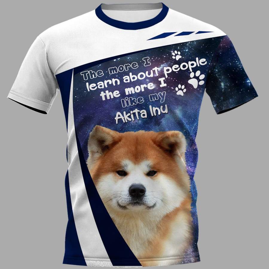 Akita Inu Limited Edition 3D Full Printing Shirt