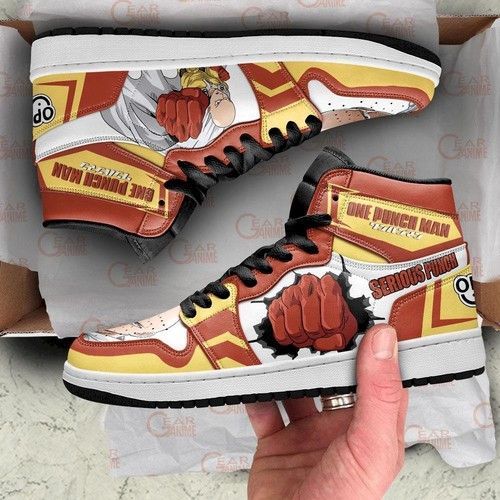 One Punch Man Jordan Saitama Serious Punch Anime Shoes Sport Sneakers