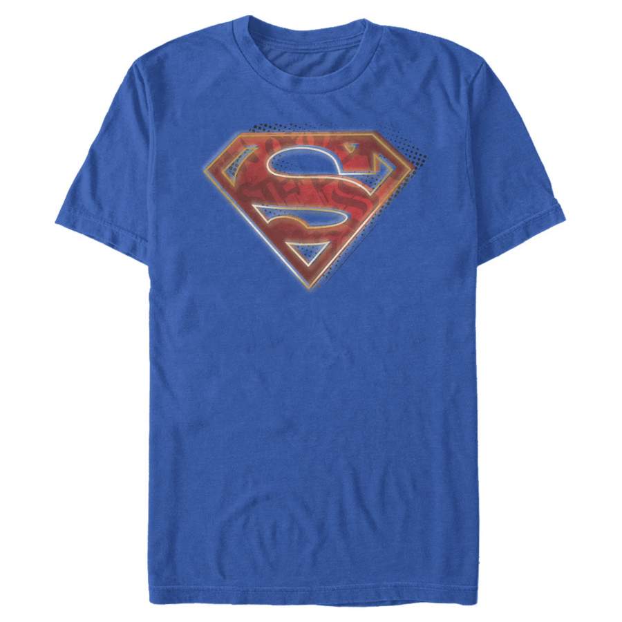 Superman Men’s Logo Shadows  T Shirt