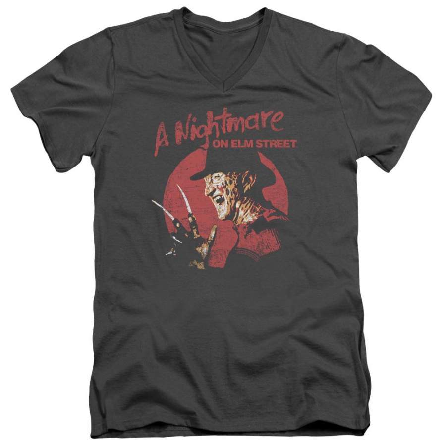 A Nightmare on Elm Street Freddy Circle Men’s V-Neck T-Shirt