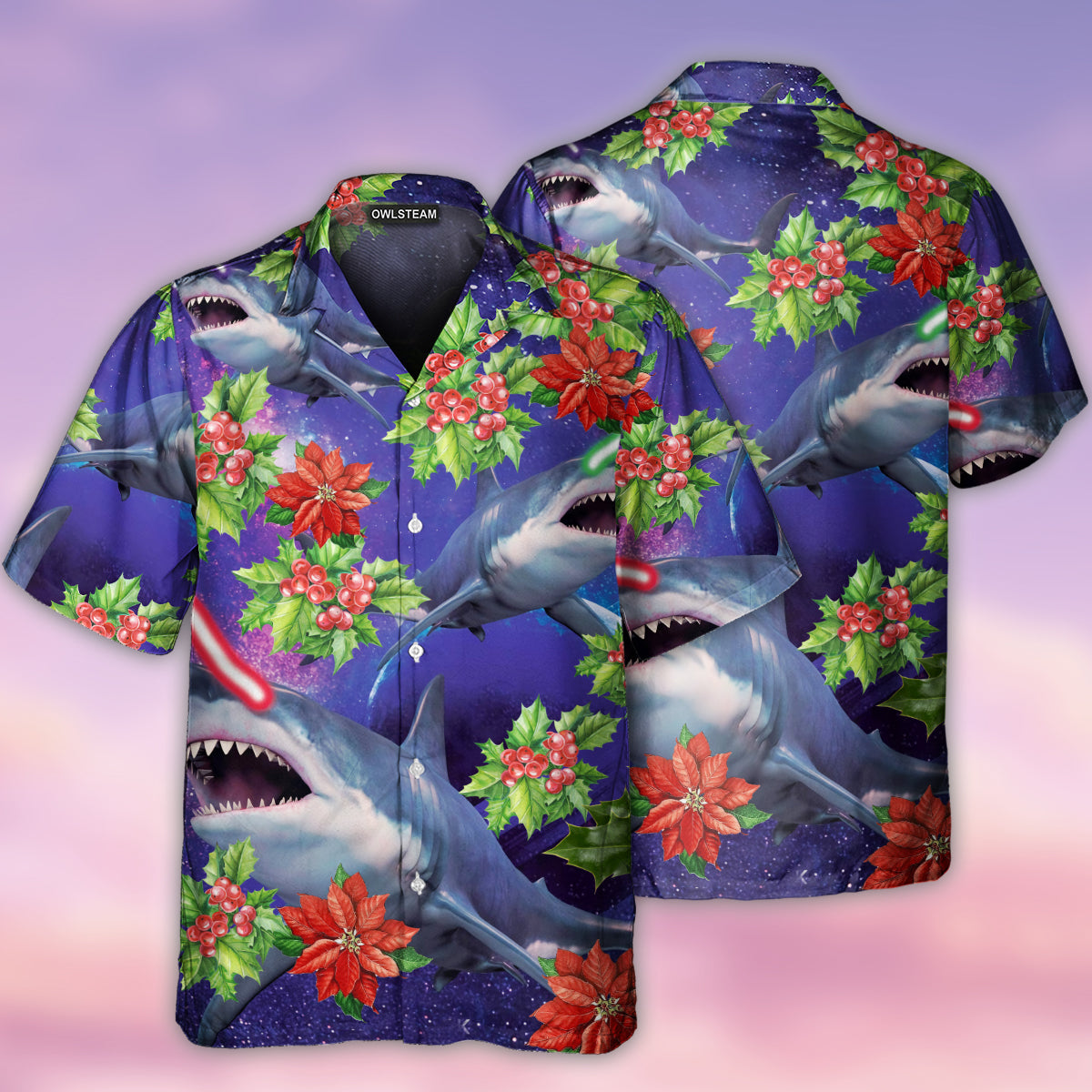 Shark Funny With Xmas 02 – Hawaiian Shirt – Haws02Tnh041121