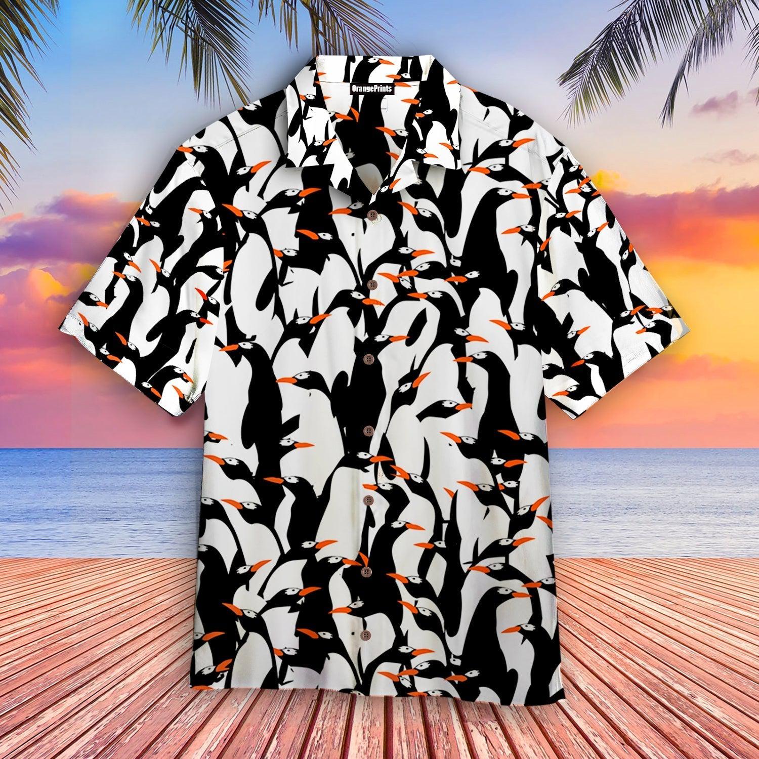 Flying Penguins Hawaiian Shirt