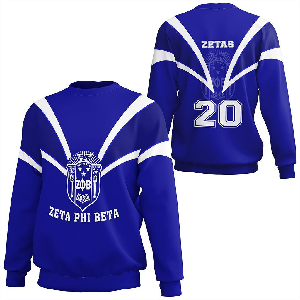 Zeta Phi Beta Crewneck Sweatshirt Tusk Style