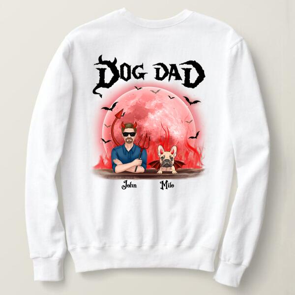 Personalized Cute Halloween Sweatshirts – Best Gifts For Dog Dads – Up To 3 Dogs