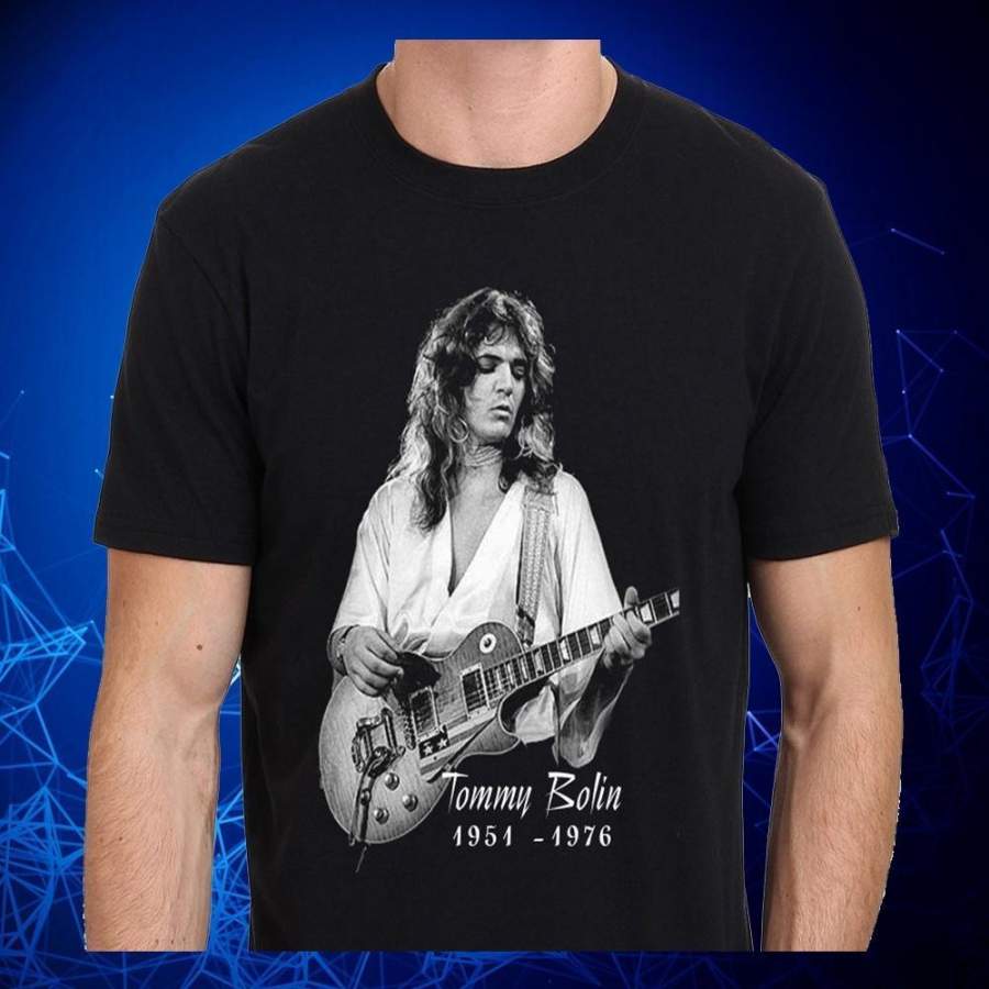 Tommy Bolin Guitarist Legend Men's Short-sleeve Crewneck T-shirts ...