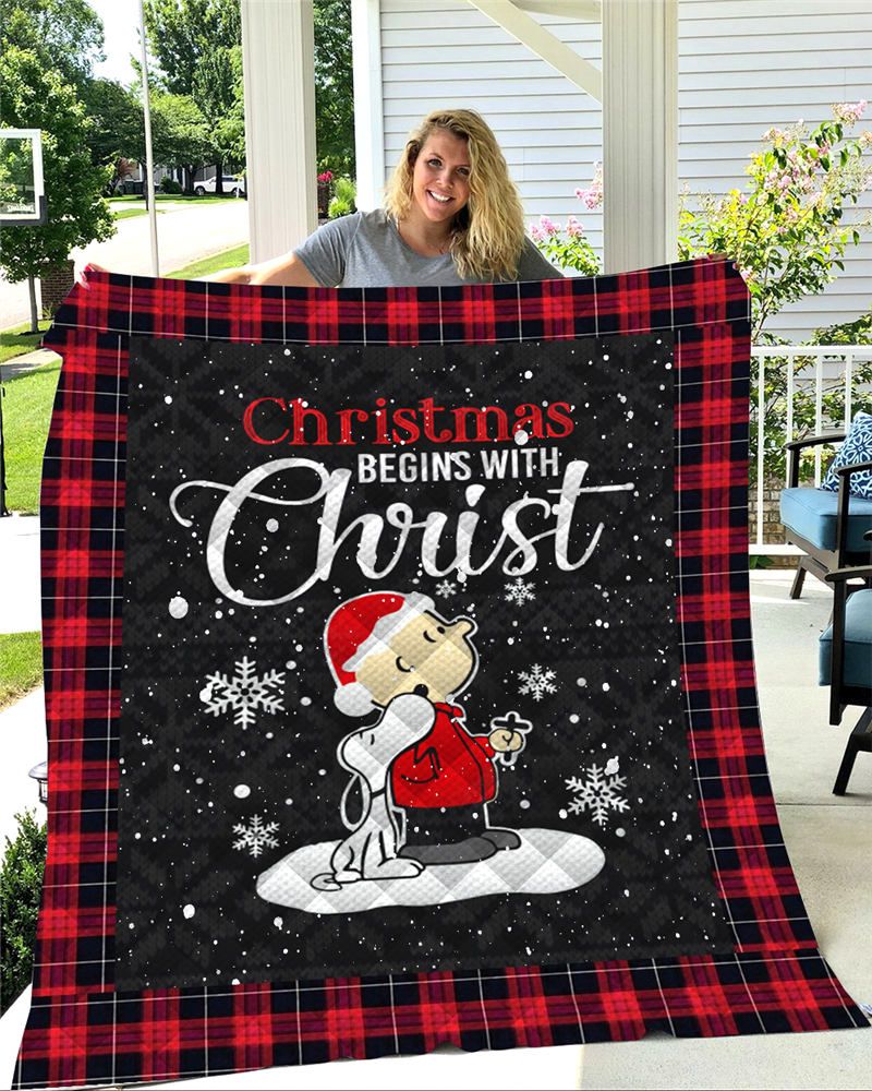 Christmas Begins With Christ Quilt