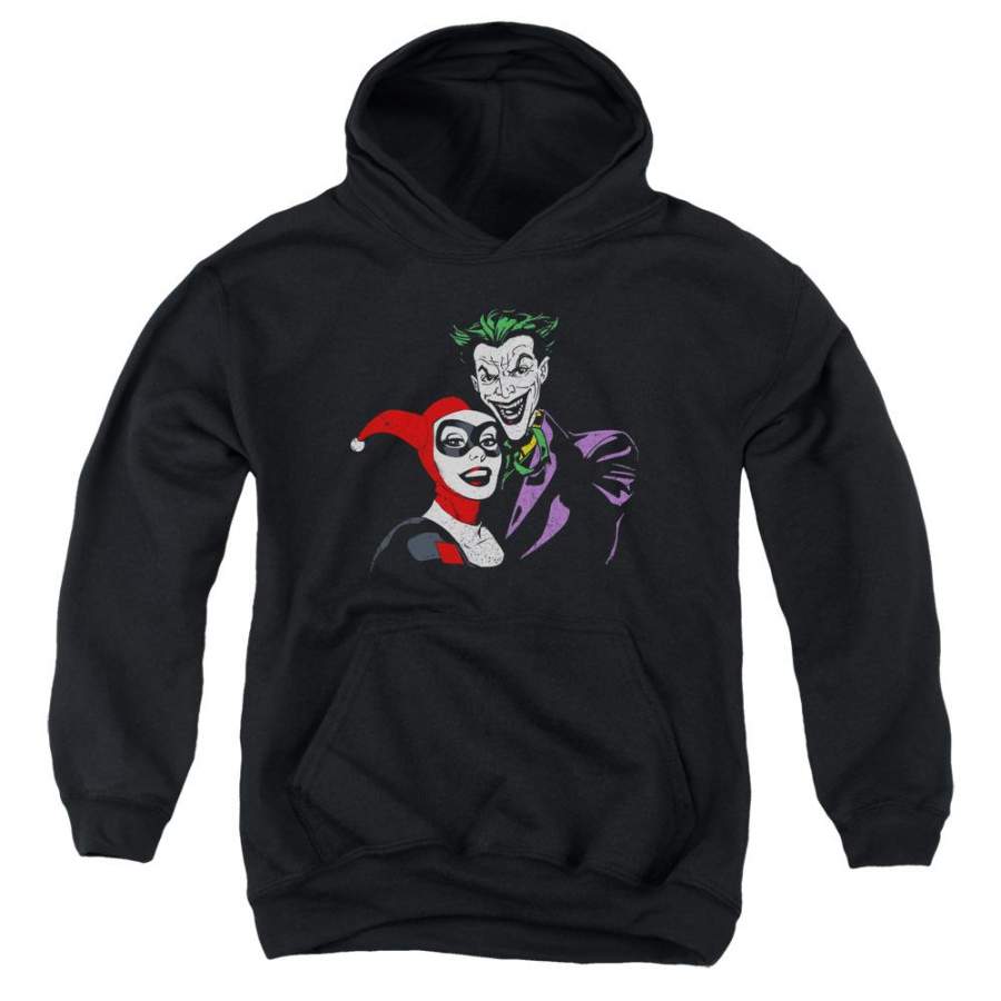 Batman – Joker & Harley Youth Pull Over Hoodie