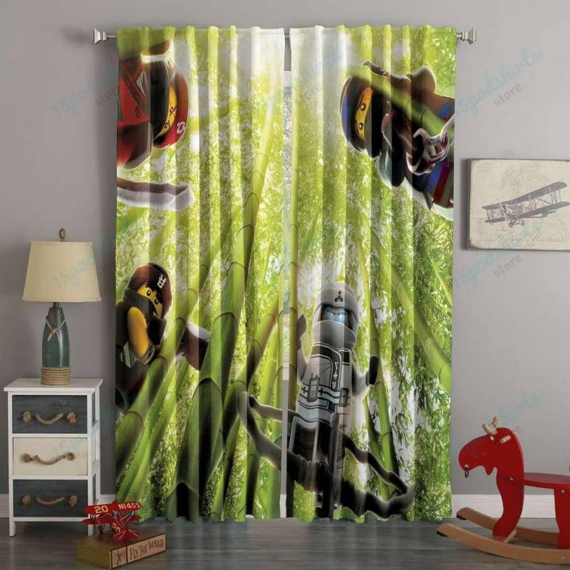 3D Printed The Lego Ninjago Style Custom Living Room Curtains