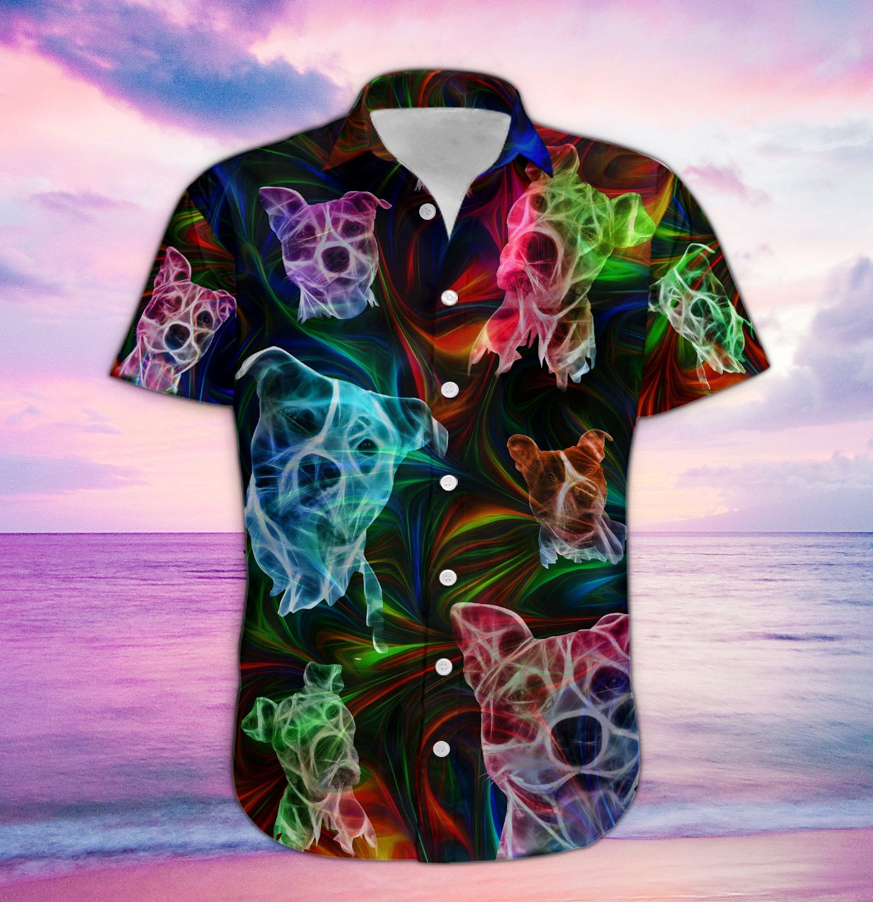 Pitbull Fantasy Hawaii Shirt Ha26509