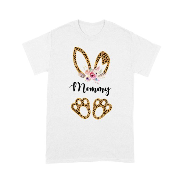 Personalized Bunny Easter Mommy Shirt Gift For Women For Girls – Standard T-Shirt