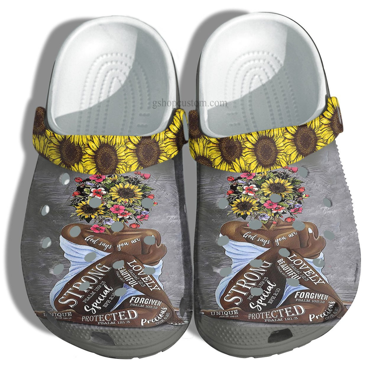 Juneteenth God Say You Are clog Shoes Gift Daughter- Sunflower Black Queen clogs Shoes Gift Grandaughter