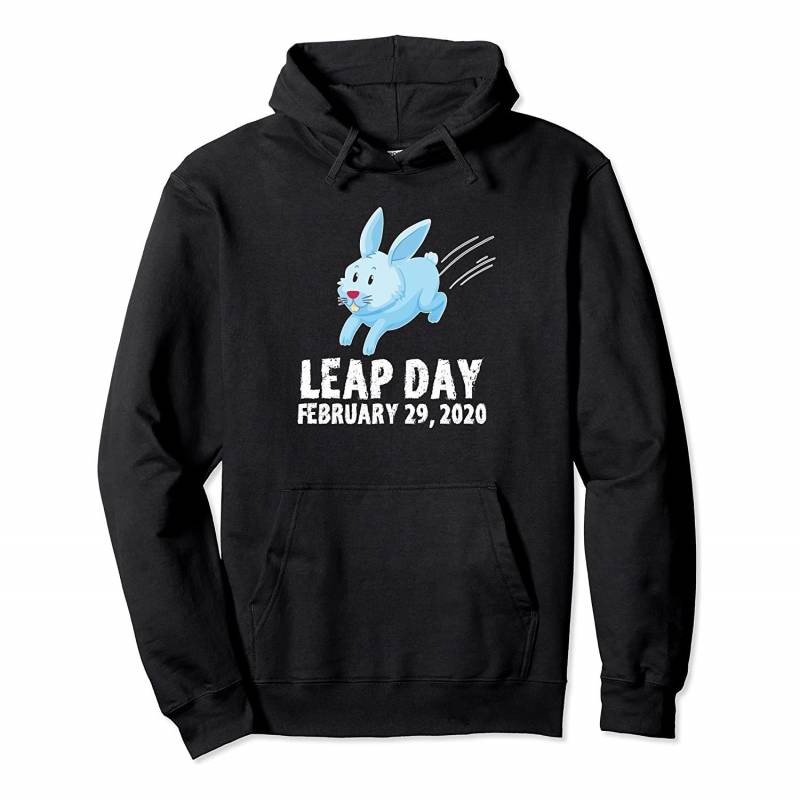 Leap Day February 29th 2020 Leap Year Rabbit Jump Pullover Hoodie