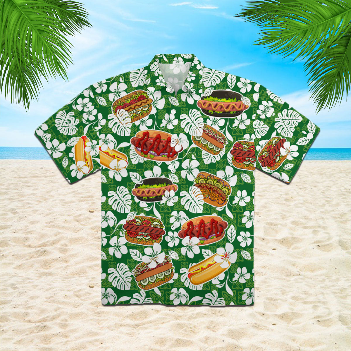 Hot Dog Hawaii Shirt For Men Women Ha9106