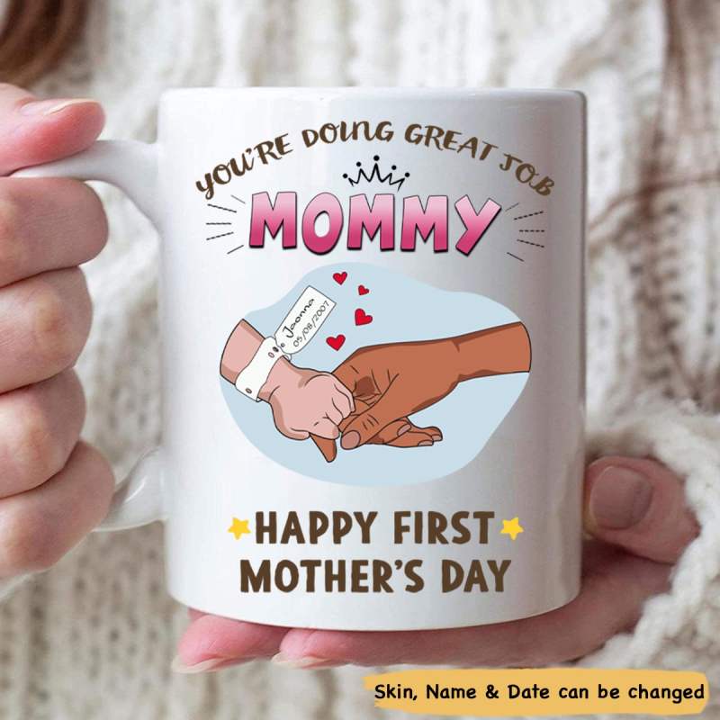 You‘Re Doing Great Job Mommy Personalized Baby Mug For New Mom