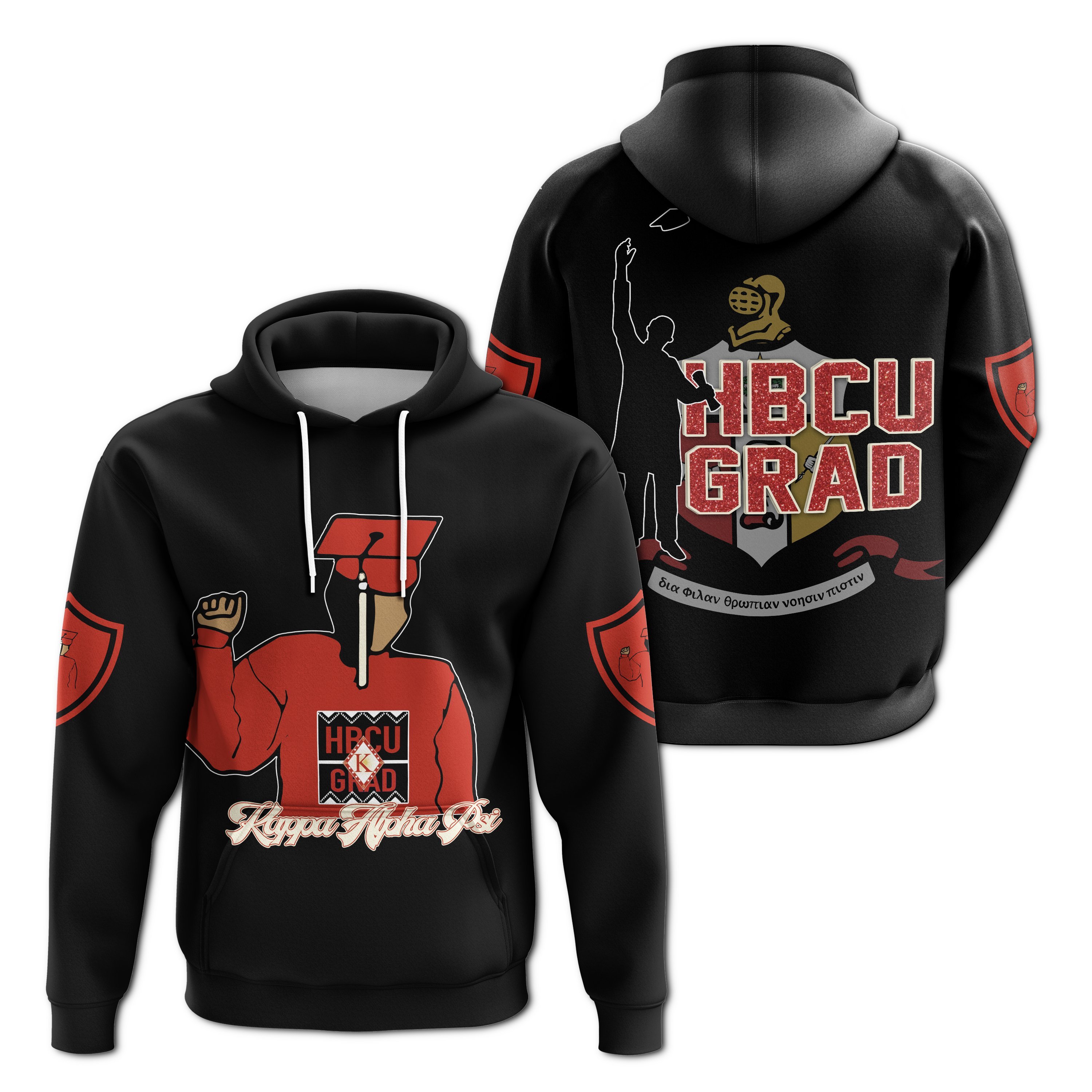 Masonstars Hoodie – Kappa Alpha Psi HBCU Style Pullover J09