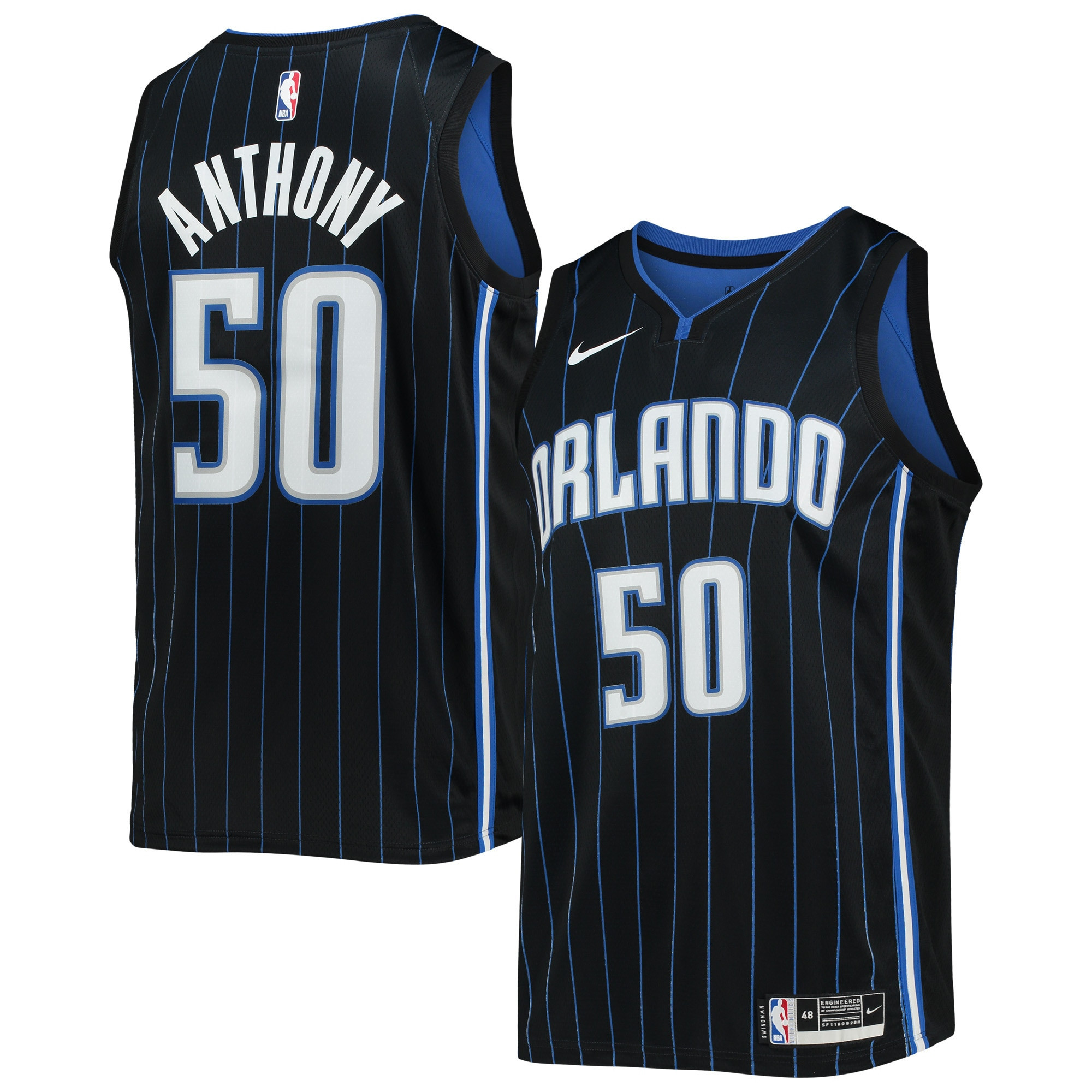 Cole Anthony Orlando Magic 2022/23 Swingman Jersey – Black – Icon Edition NBA