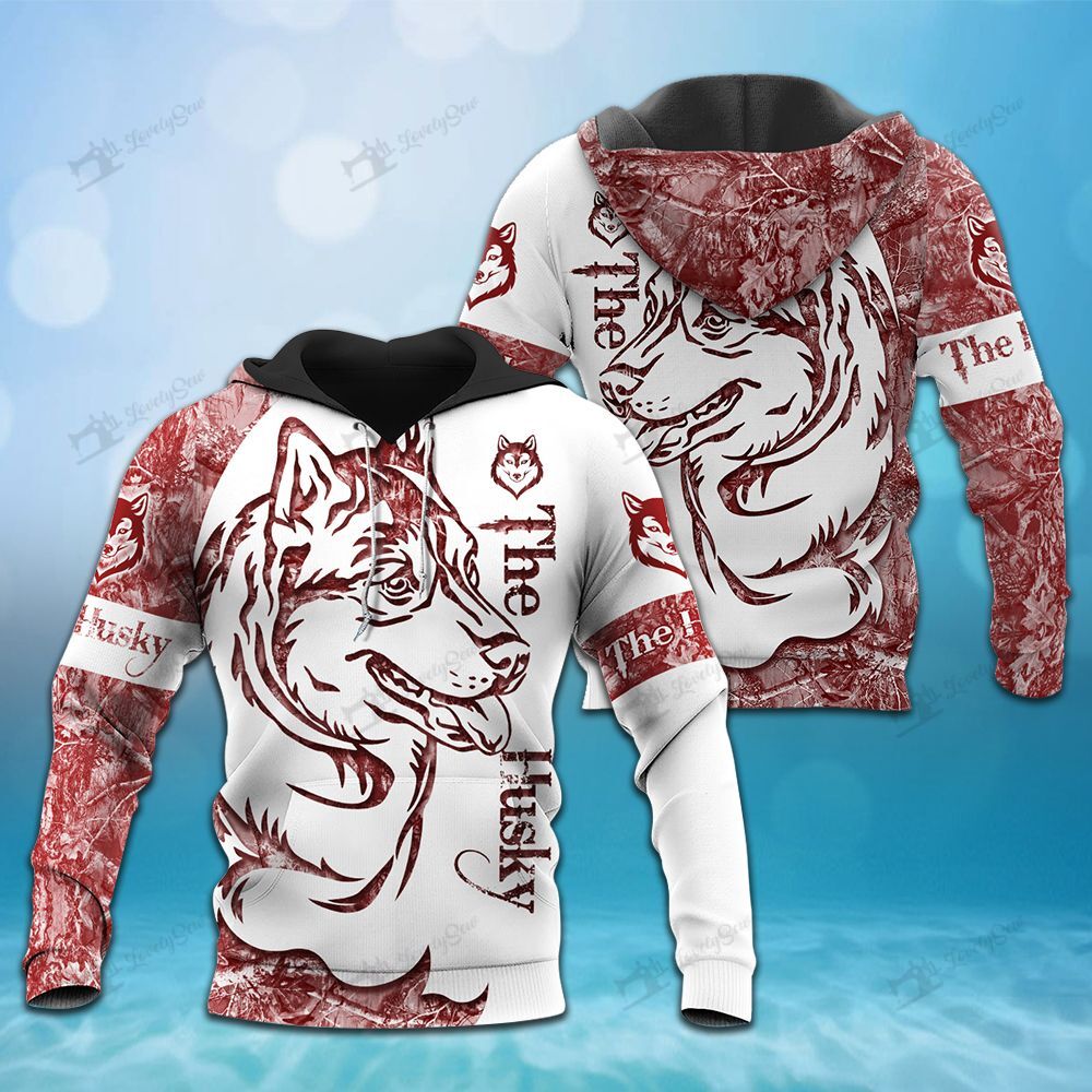 DUT10112005 Husky 3D Hoodie