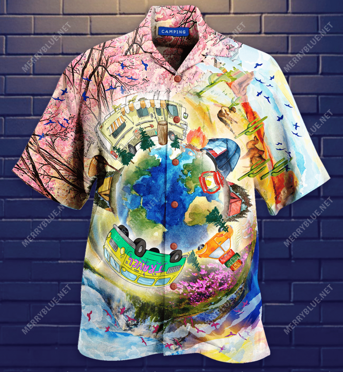 Camping Around The World Hawaii Shirt Ha6267