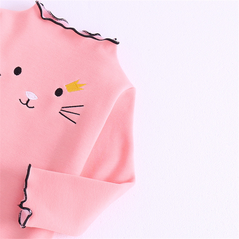 Baby Girls Sweater Cardigan Kids Boys Sweatershirts For Children Clothing Winter Sweater Tshirt Long Cartoon Cat Sweatershirt alx