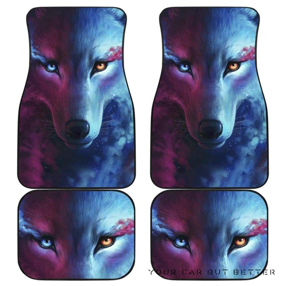 Wolf Galaxy Animals Fantasy Car Floor Mats Amazing Gift Ideas 155026 Personalized Car Seat Floor Mat Custom Print