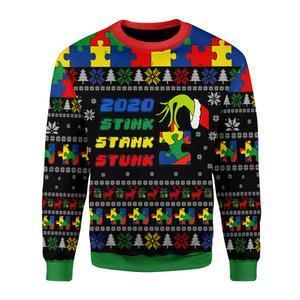 Stink Stank Stunk Autism Ugly Christmas Sweater | Unisex | Adult | Us3552