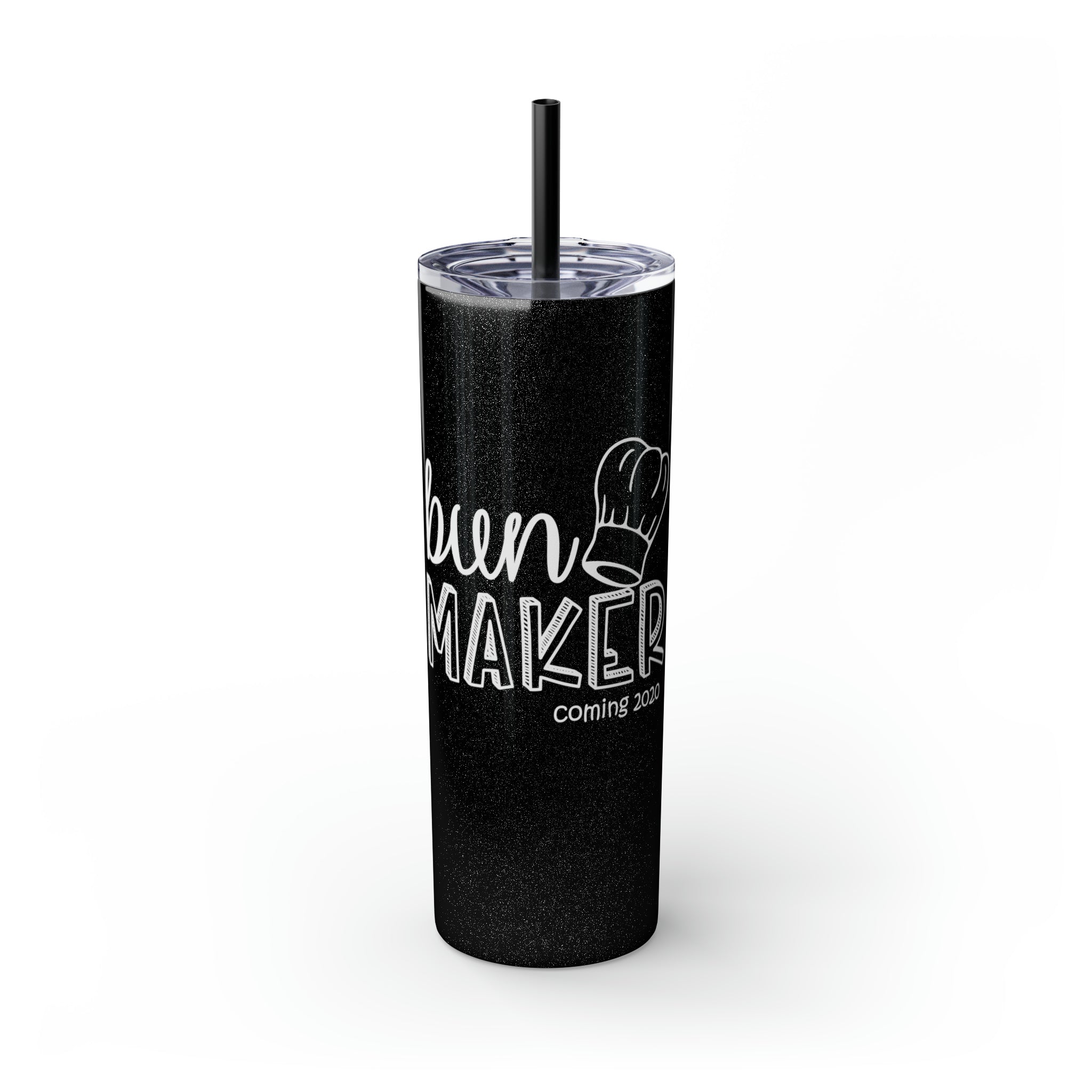 Bun Baker And Bun Maker New Dad And Future Mom Shirts Skinny Tumbler With Straw, 20Oz