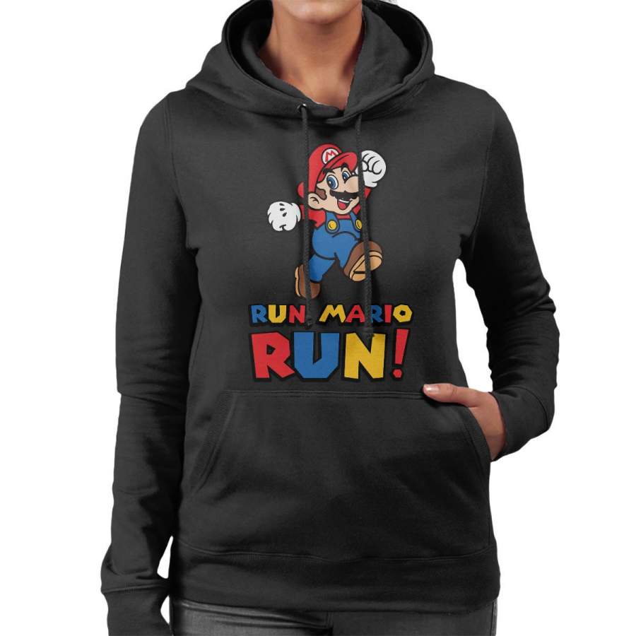 Run Mario Run Women’s Hooded Sweatshirt