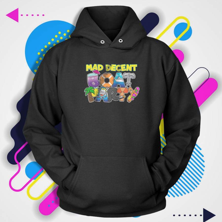 Mad Decent Boat Party Art Paint Cartoon Cute Tshirt Men’S Hoodie