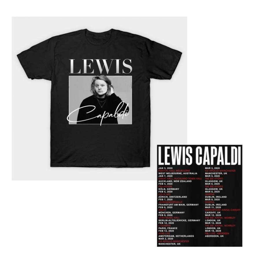 Lewis Capaldi 90s Retro Vintage 2020 Tour T-Shirt